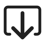 Share Close Tray SVG Icon